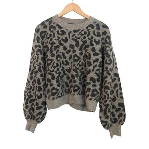NWT! House of Harlow Leopard Print Sweater and Pant Set S